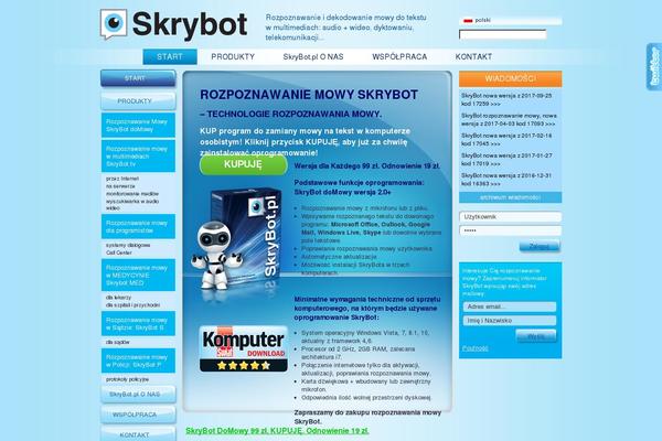 skrybot.pl site used Skrybot