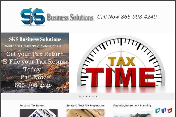 Vantage theme site design template sample