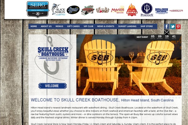 skullcreekboathouse.com site used Scb