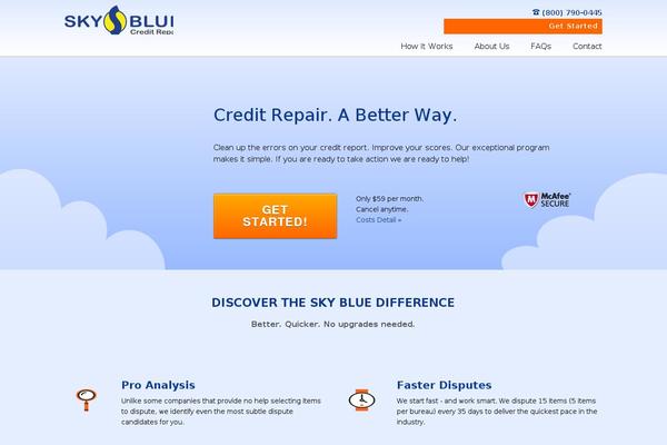 skybluecredit.com site used Sky-blue-credit