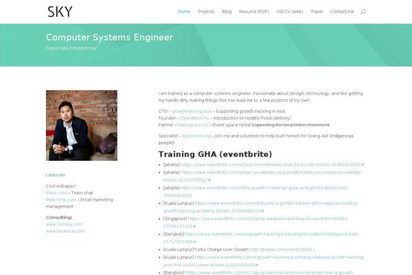 Divi theme site design template sample