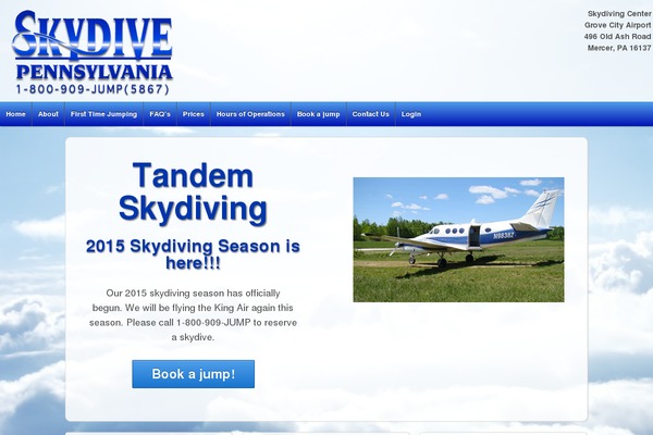 skydivepa.com site used Dz