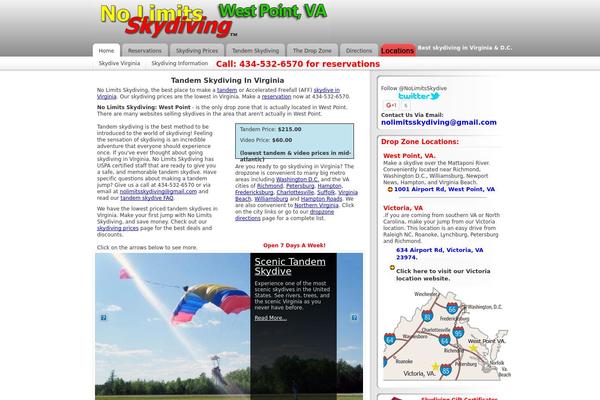 skydivinginwestpointva.com site used Chrome_10