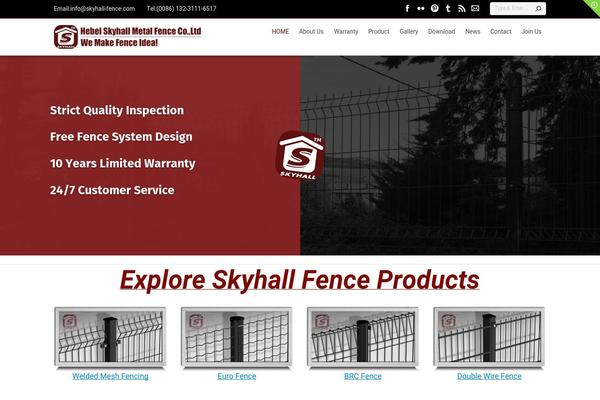 skyhall-fence.com site used Quezal