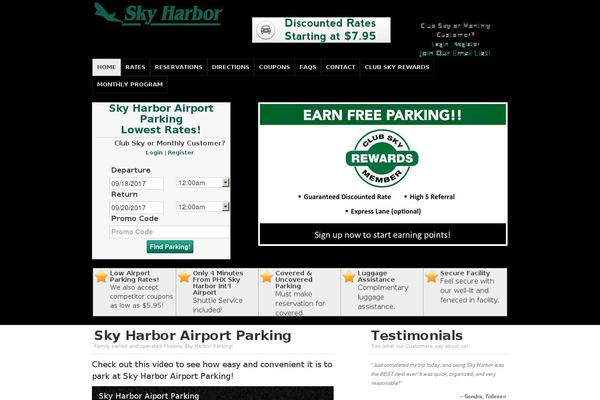 skyharborairportparking.net site used Netparktheme