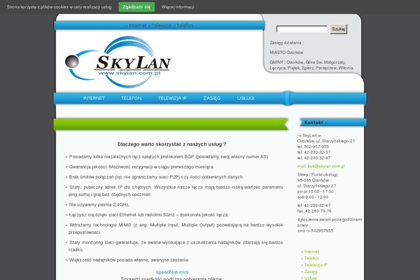 skylan.com.pl site used Strapped