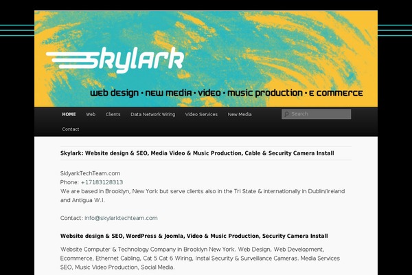 Twenty Eleven theme site design template sample