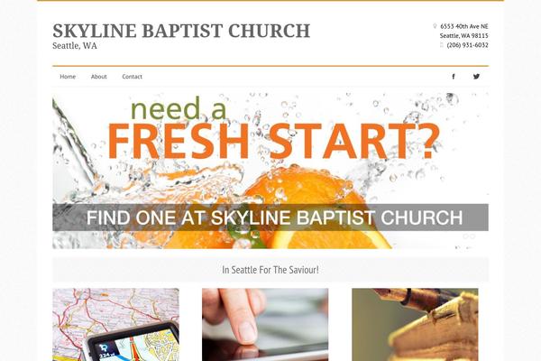 skylinebaptist.org site used Anchor-theme