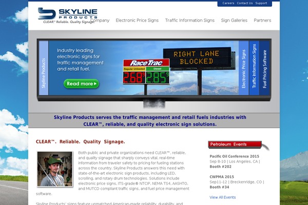 Skyline theme site design template sample