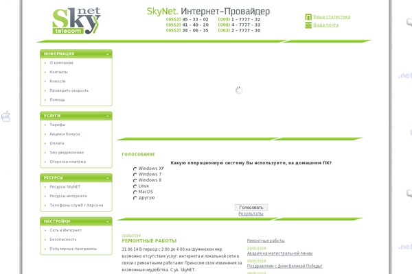 skynet theme websites examples