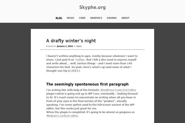 skyphe.org site used Liv