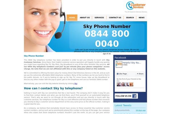 skyphonenumber.com site used Customerservices-1.0.1