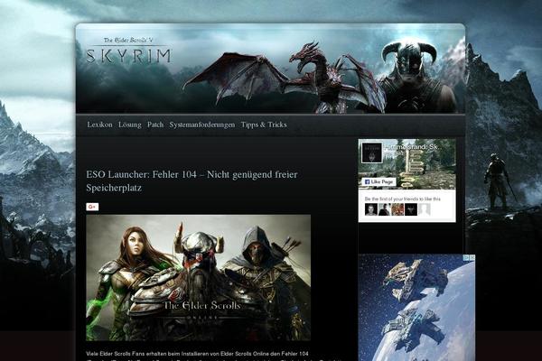skyrim.de site used Skyrim