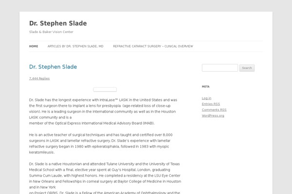 Twenty Twelve theme site design template sample