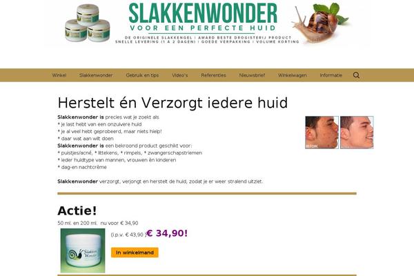 slakkenwonder.nl site used Slakkenwonder