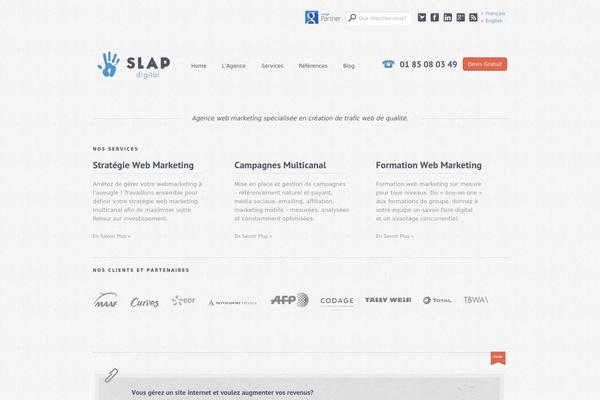 slapdigital.fr site used Slapdigital