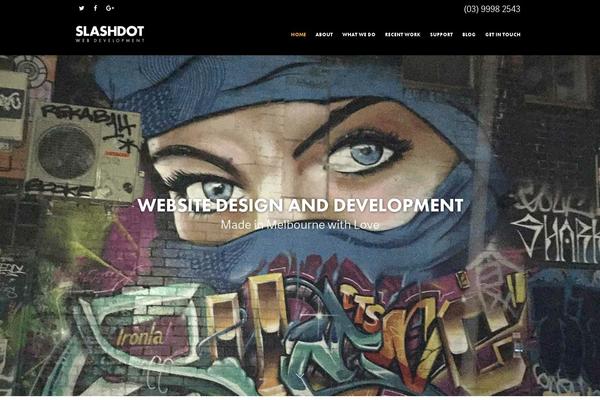 Salient theme site design template sample