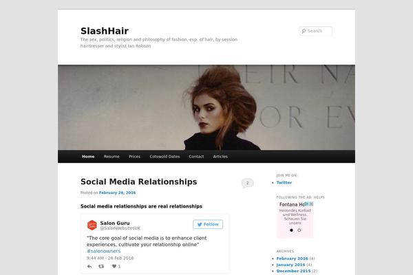 WordPress website example screenshot