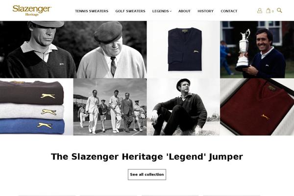 slazengerheritage.com site used Shopkeeper • Multipurpose WooCommerce / WordPress eCommerce Website Builder for any Business