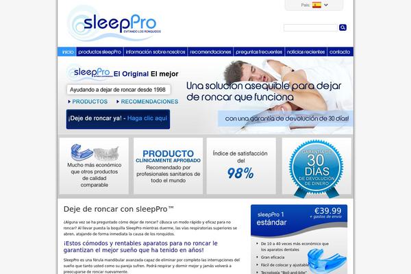 sleepprospain.com site used Sleeppro-template