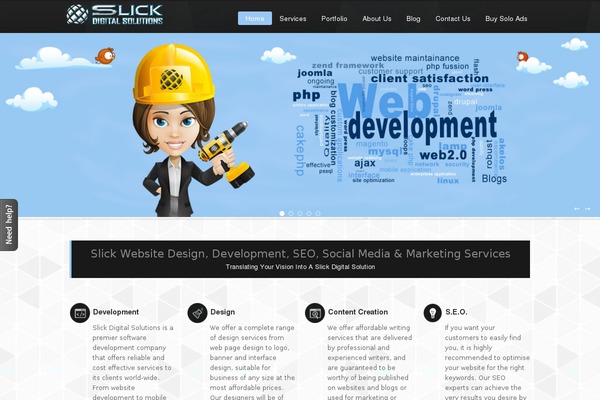 slickdigitalsolutions.com site used Serviceprovider