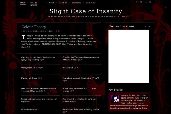 slightcaseofinsanity.com site used Agregado