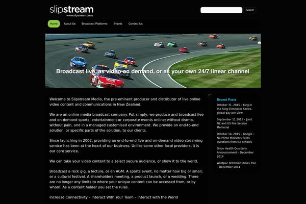 Slipstream theme site design template sample