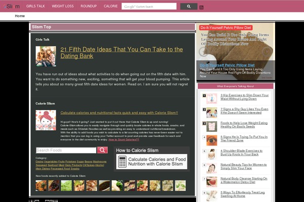 Diet theme site design template sample