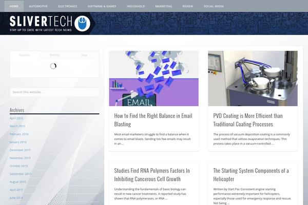 WordPress website example screenshot