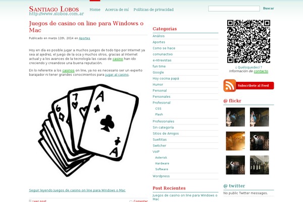 WordPress website example screenshot