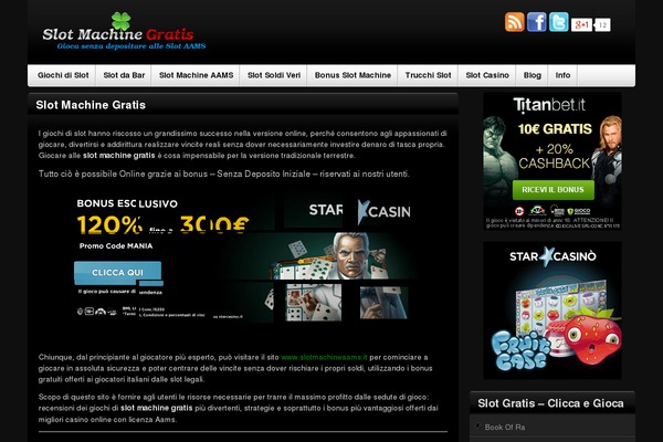 slotmachine-gratis.it site used Casinotown Theme