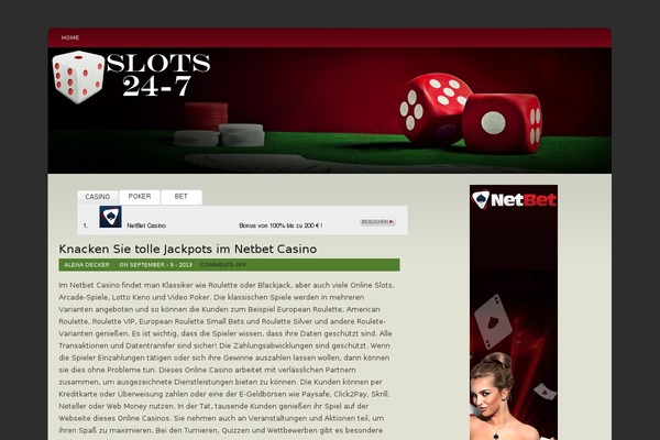 slots-24-7.com site used Newcasino