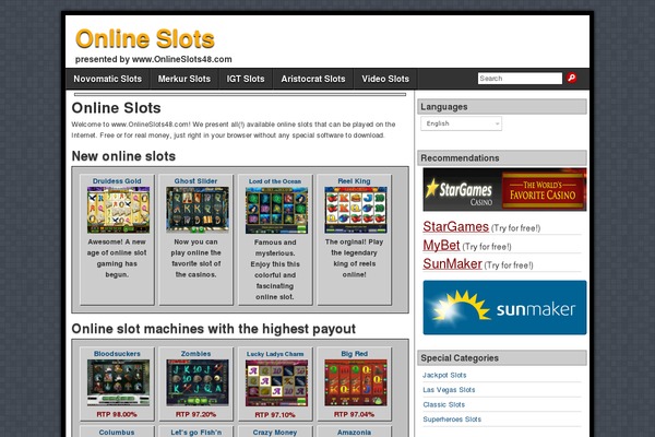 slots48.com site used Asteroid