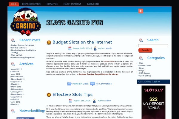 slotscasinofun.com site used Cleancasinomag
