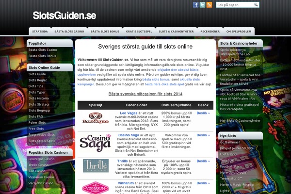 slotsguiden.se site used Islotgames