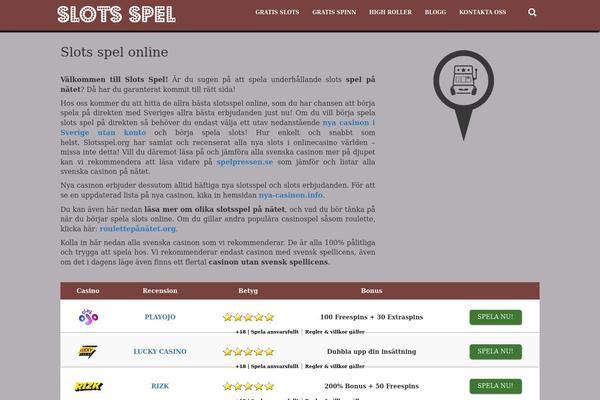 WordPress website example screenshot