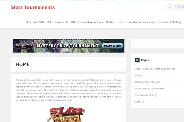 slotstournaments.org site used Twenty Thirteen