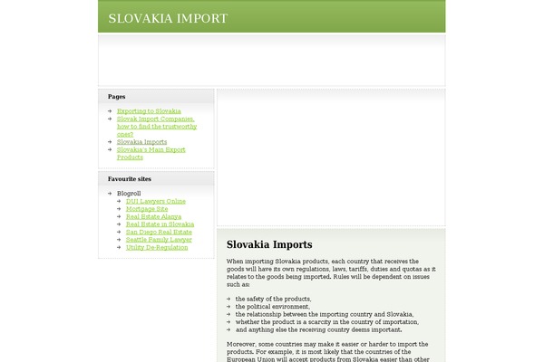 slovakimportcompany.com site used Mw1.2