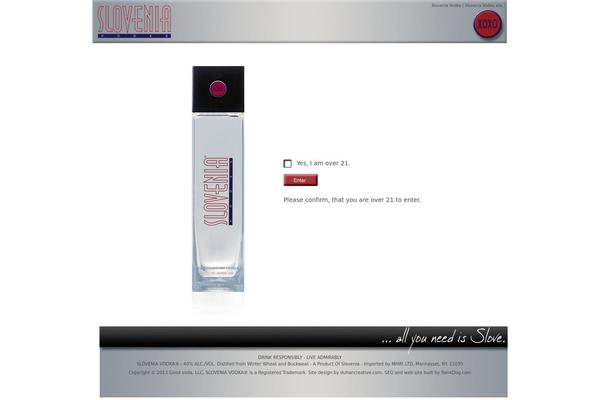 sloveniavodka.com site used Slovenia_vodka