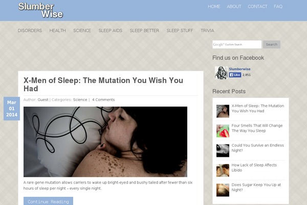 slumberwise.com site used Thrive