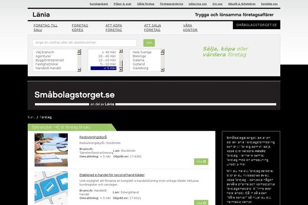 smabolagstorget.se site used Bootstrap3base