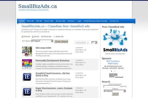 smallbizads theme websites examples