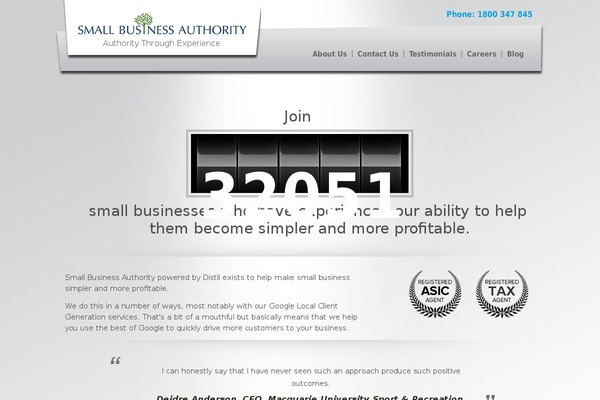 smallbusinessauthority.com.au site used Sba