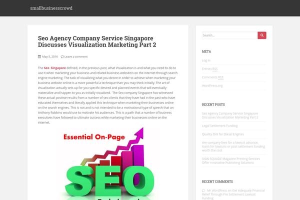 WordPress website example screenshot