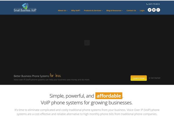 WordPress website example screenshot