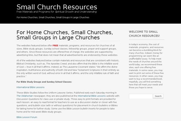 smallchurchresources.com site used Portfolio Press