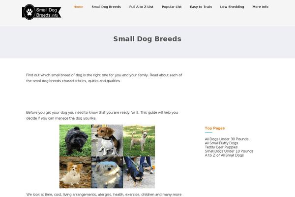 smalldogbreeds.info site used Optimizer
