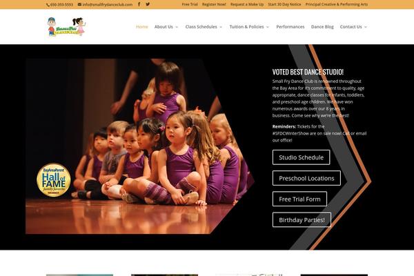 Divi theme site design template sample