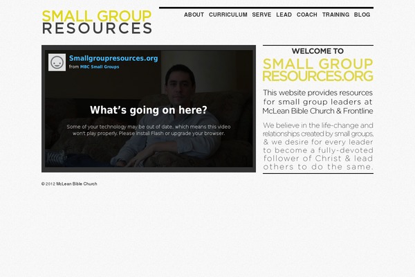smallgroupresources.org site used Smallgroupresources
