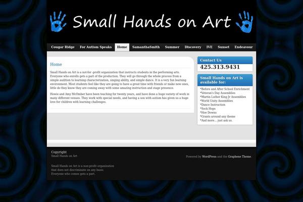 Graphene theme site design template sample